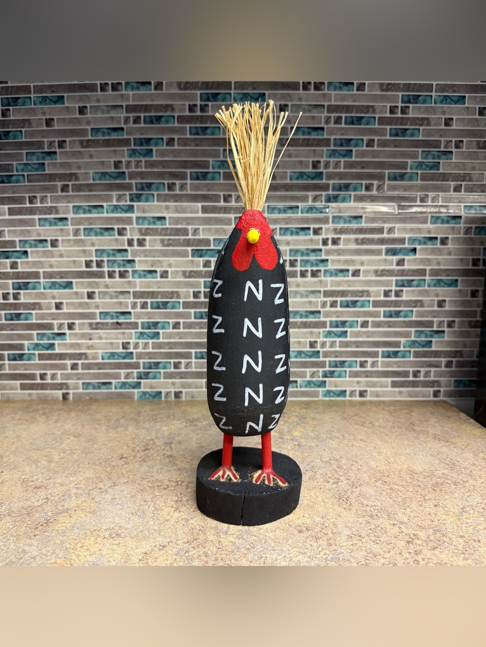 Whimsical Navajo Folk Art Chicken